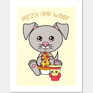 All I Need is pizza and dogs, pizza and dogs Posters and Art